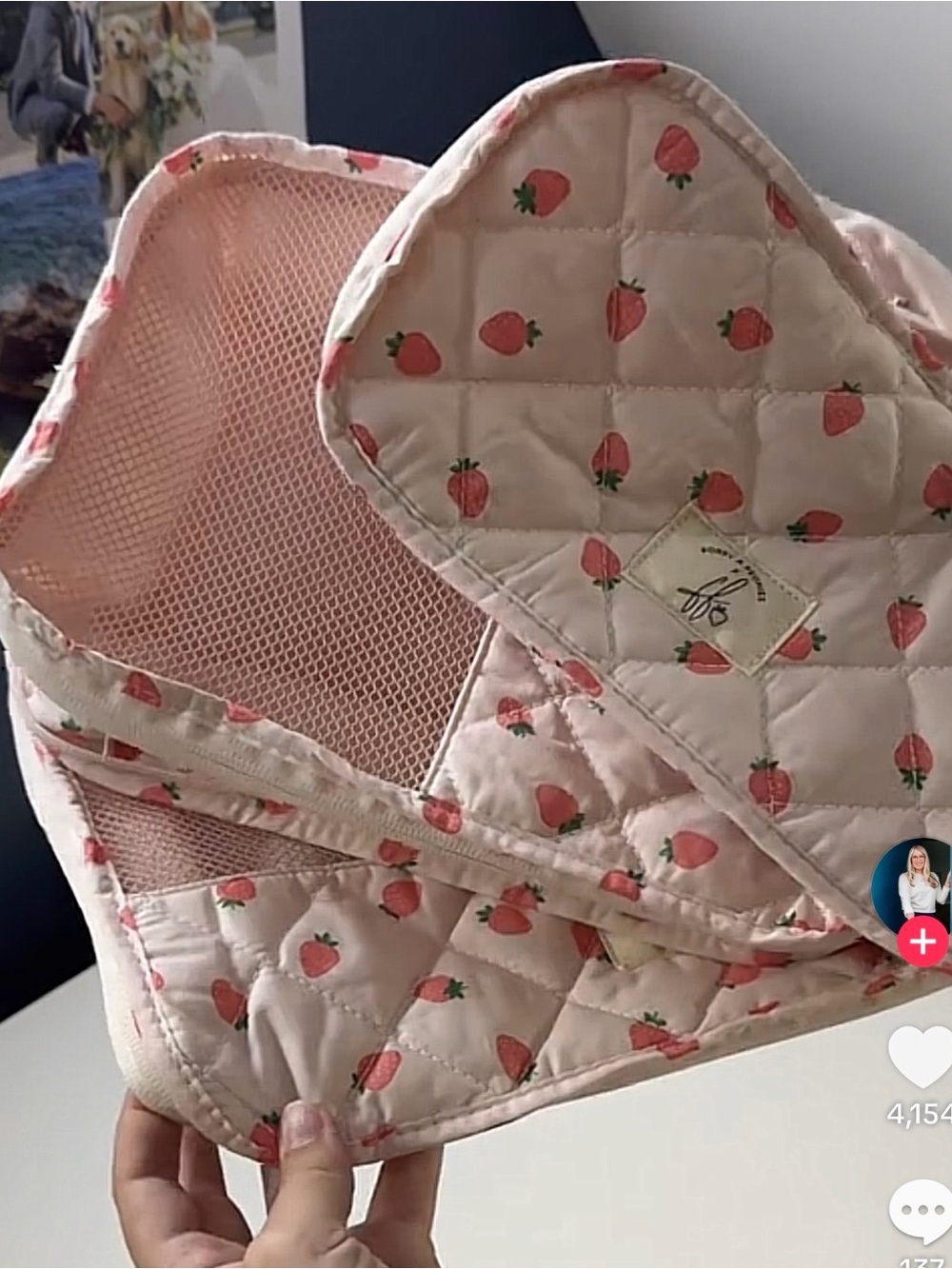 🍓 DISO!! Poppy & Peonies Strawberry Packing Cubes 🍓